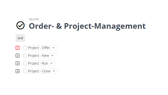 Nutze gemeinsame Abläufe in vielen Checklsiten